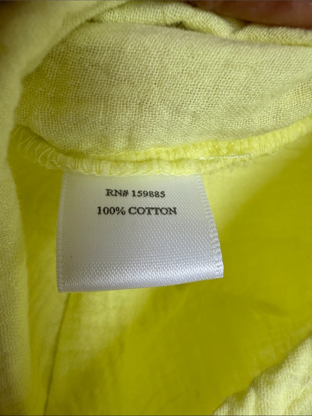bobi Lightweight Button-Up Shirt in Lemon Yellow - Picture 7 of 8